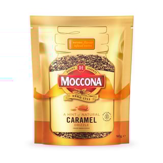 moccona instant hint of natural caramel drizzle refill packshot