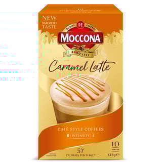 moccona sachet caramel latte packshot