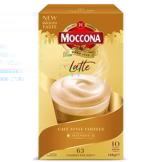 moccona sachet latte packshot