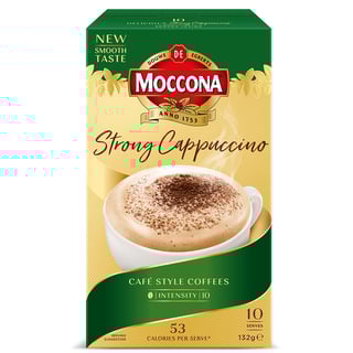moccona sachet strong cappuccino packshot