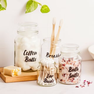 moccona jar inspiration bathroom organisation